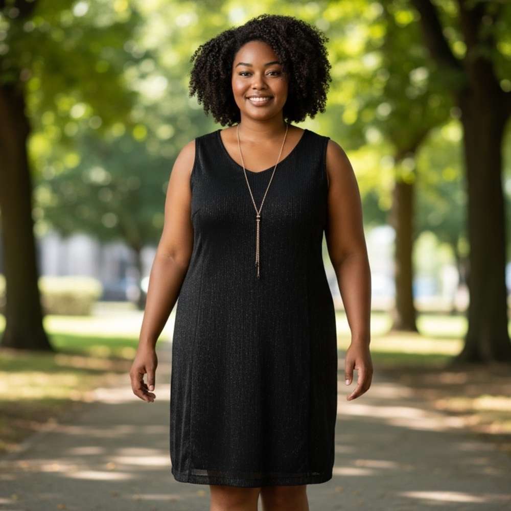 Jessica Howard Black Midi Dress